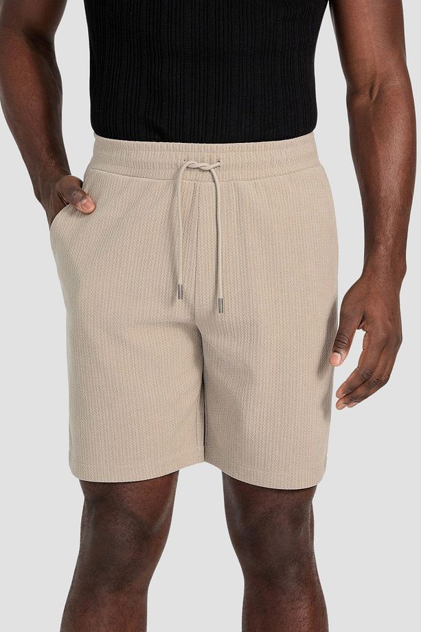 Baron Textured Knıt Shorts Erkek Haki Şort M5gd41kcry0-a90n - 1