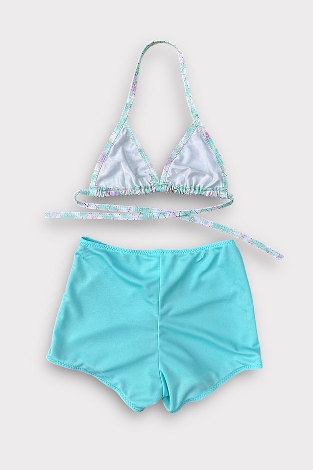 Kız Çocuk Şortlu Bikini Takımı - 2