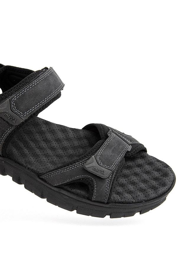33403-001 SİYAH Anatomik Taban Topuk Dikeni Erkek Sandalet - 3