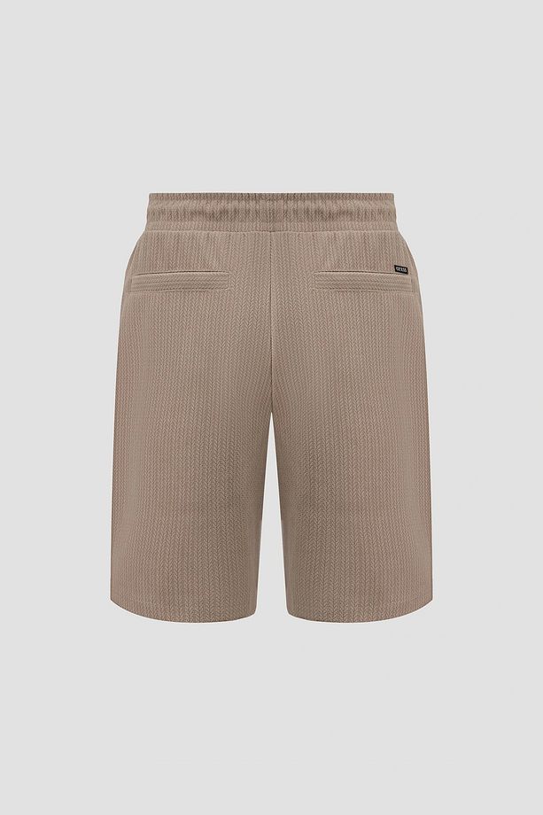 Baron Textured Knıt Shorts Erkek Haki Şort M5gd41kcry0-a90n - 5
