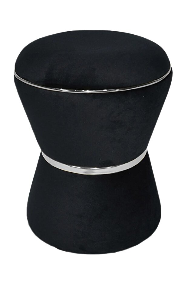 Fine Black-silver Puf - 3