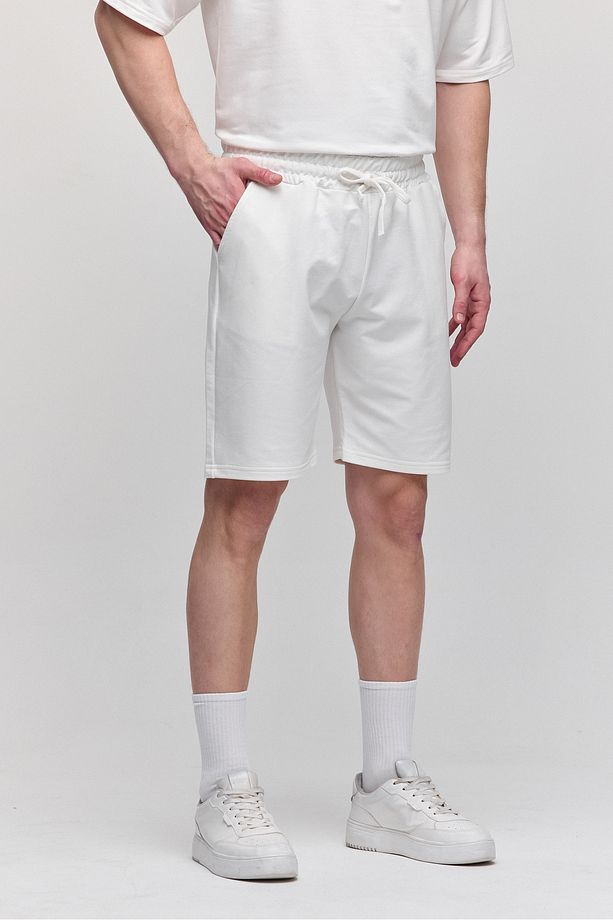 Erkek Comfort Fit Ekru Şort & Bermuda - 3