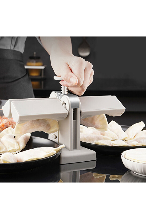 صانعة الزلابية الأوتوماتيكية، قالب زلابية مزدوج الرأس، بسيط وسريع، صانعة فطائر مضغوطة يدويًا - 3