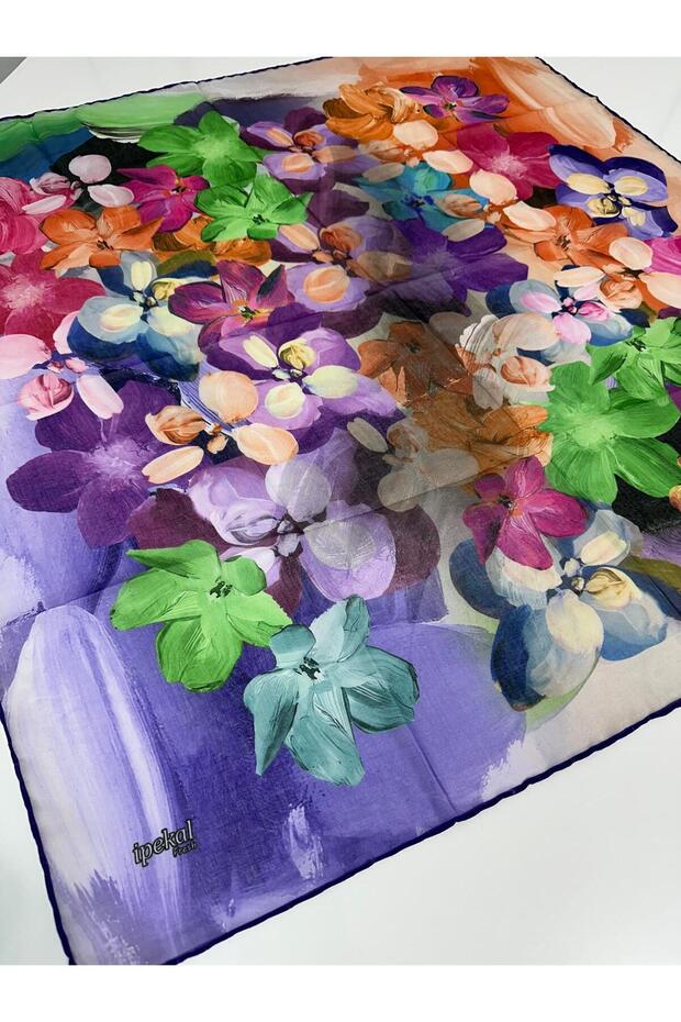 Fresh Soft Cotton Scarf - 05079 90 X 90 20 Purple - Lilac