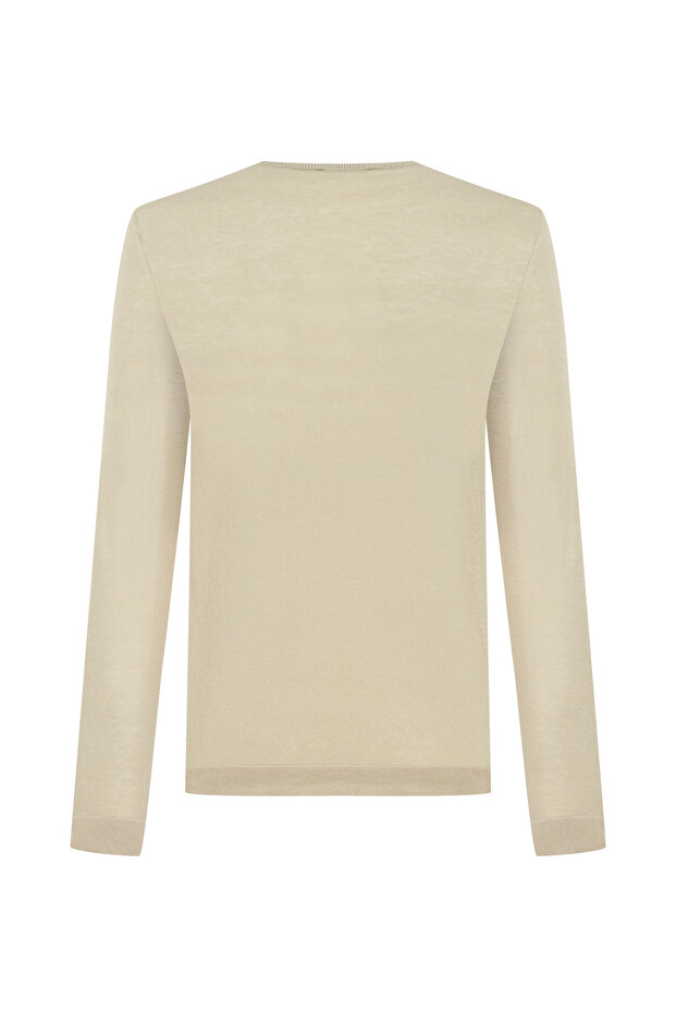 سترة قطنية بياقة دائرية - 5