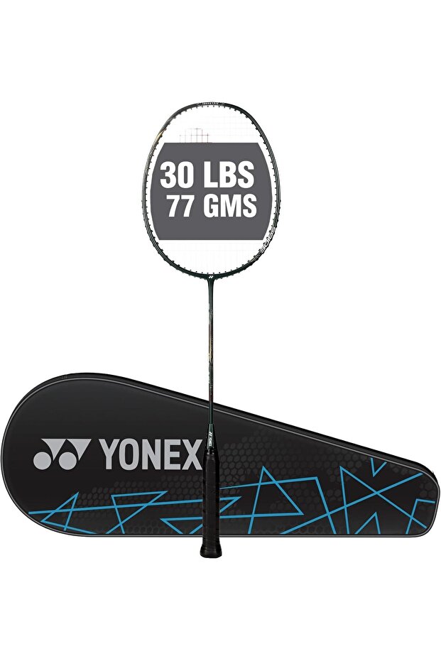AstroxLite 43i Graphite Strung Badminton Racket | 77gms | 30lbs String Tension | Dark Green