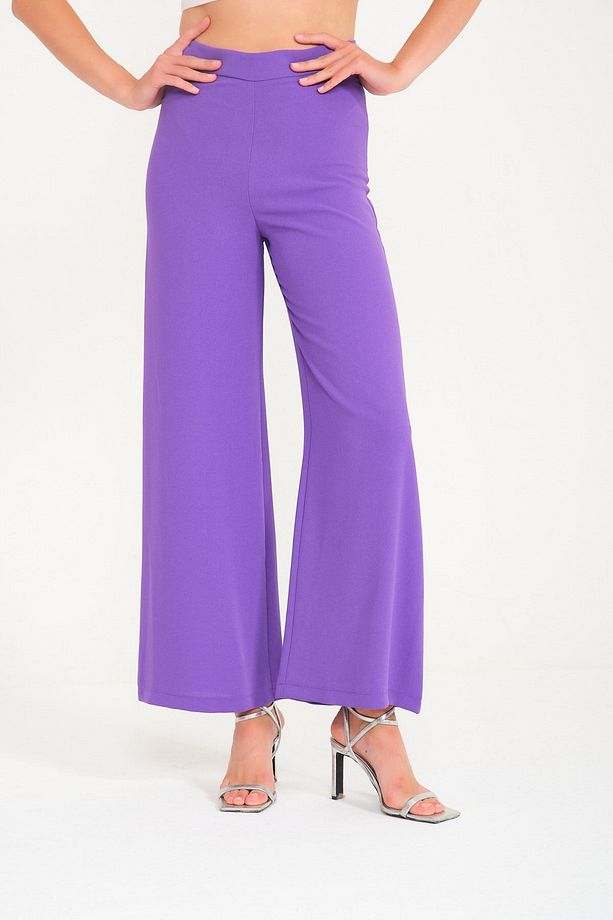 Mor Krep Bol Pantolon 5200 - 2