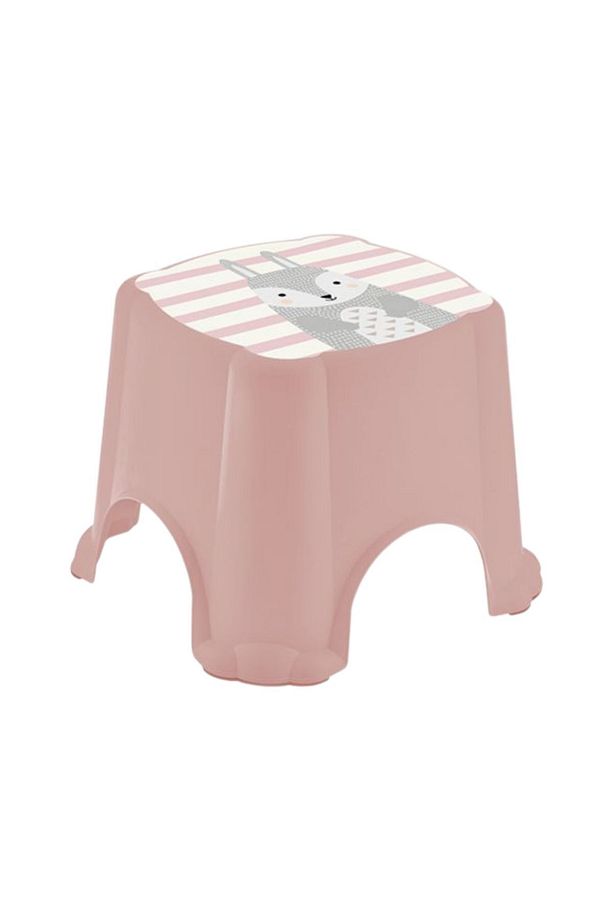 Kaydırmaz Çocuk Banyo Taburesi ve Kulplu Klozet Tuvalet Eğitimi Alıştırma Adaptörü 2'li Set Pembe - 4