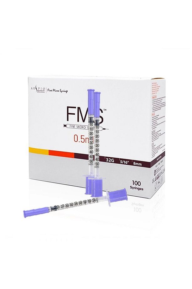 Micro Fine 0.5 Ml Enjektör Şırınga (32g X 8mm) - 100 Adet - 1