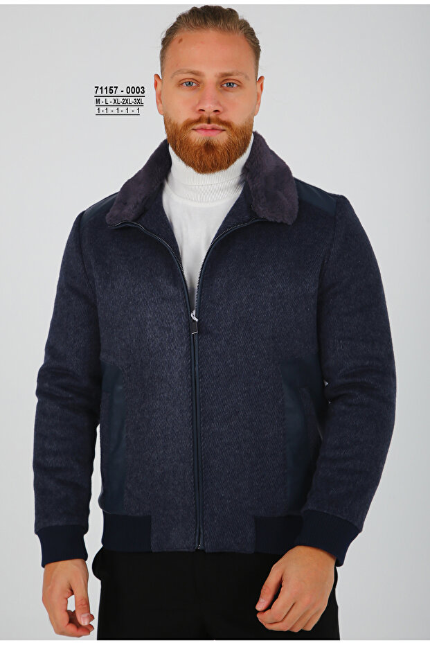 71157 Brango Erkek Kaşe Kaban - 1