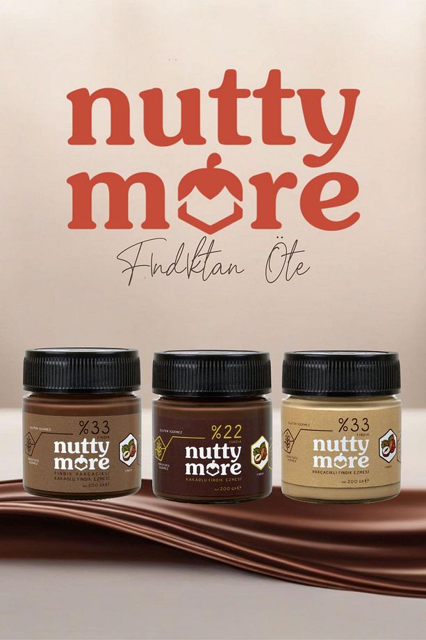 Abdurrahman Tatlıcı Tadıbu 330 gr & Nutty More %33 Fındık Parçacıklı Fındık Ezmesi ve Kakaolu Fındık - 4