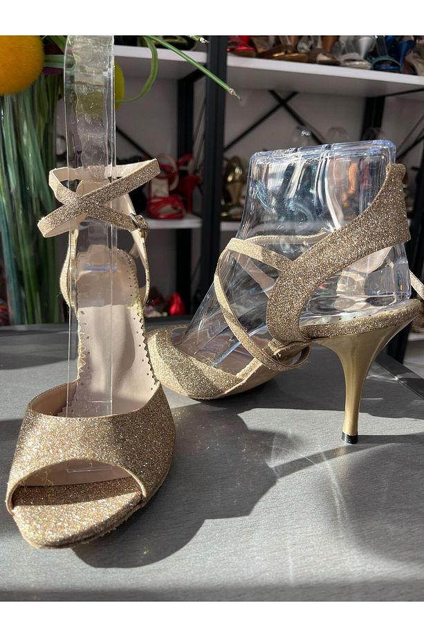 DORE SİM KEBELEK MODEL-TÜM ZAMANLARIN RENGİ TANGO-DANS VE SALON AYAKKABISI 8,5 CM(13 PONT)TOPUK BOYU - 3