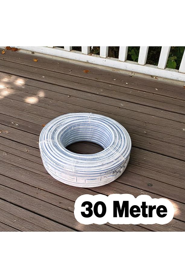 Bahçe Sulama Hortumu 3 Katlı Sağlam 30 Metre 12.5 mm 1/2" Çeşme Su Hortum Araç Araba Yıkama - 3