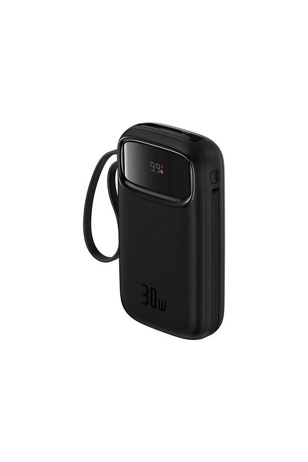 QPow 2 Dijital Ekranlı Hızlı Şarj Powerbank 20.000 mAh ( 30w - 4 Çıkış ) - Siyah - 3