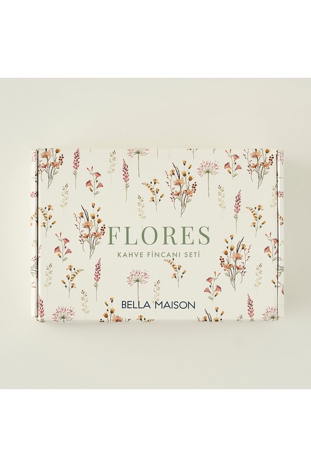 Flores Porselen 2'li Kahve Fincanı Seti (90 cc) - 5