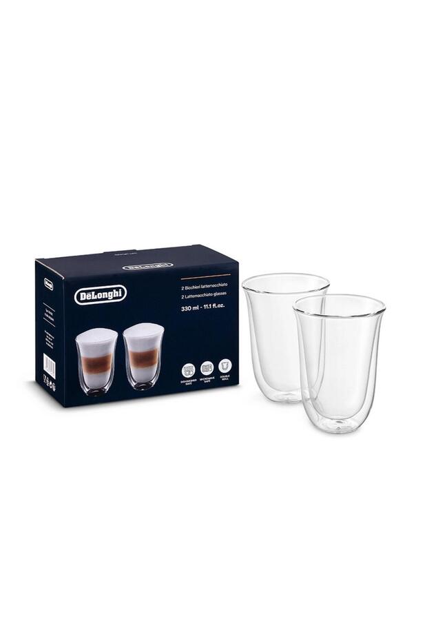 Delonghi Dlsc312 - 2-Piece Latte Macchiato Double Wall Glass