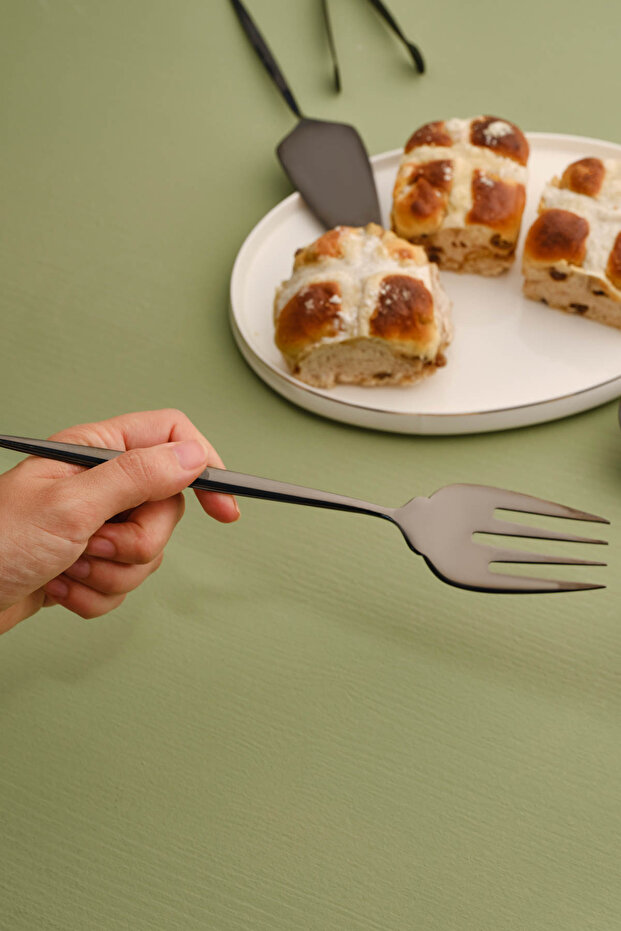 Orion 7 részes fekete tálalókészlet dobozban - 3