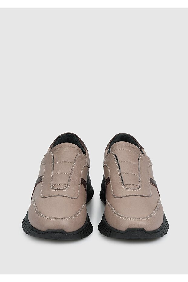 Vizon Deri Kadın Sneaker - 3