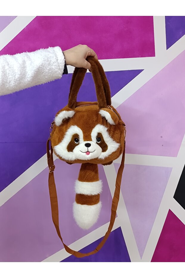 Rakun peluş çanta - 6