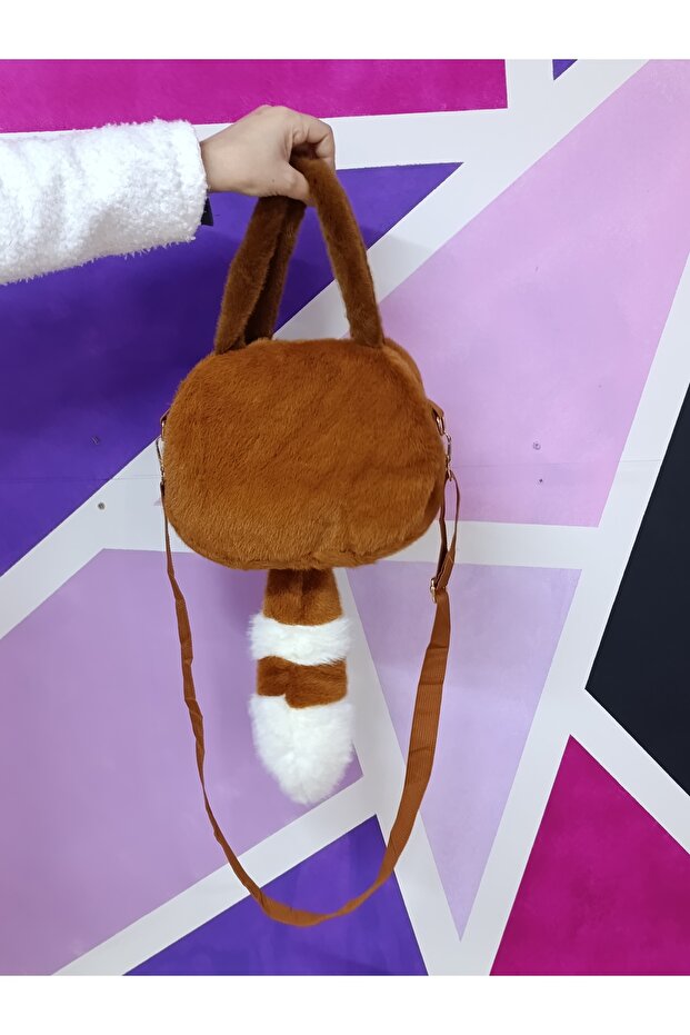 Rakun peluş çanta - 8