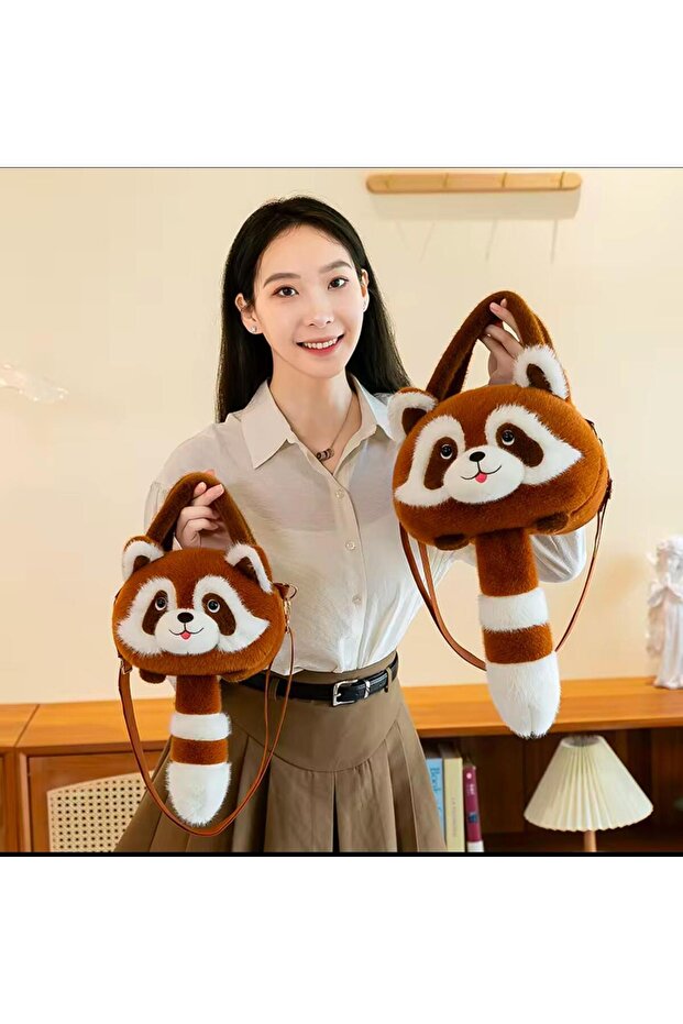 Rakun peluş çanta - 2