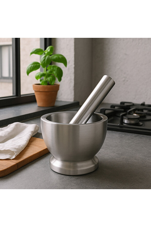 Paslanmaz Çelik Havan & Tokmak Seti - 1