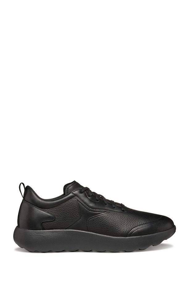 Erkek Siyah U Xtors B - Print.Lea + Smo.Lea Bağcıklı Deri Sneaker U45LFB04743C9999 - 1