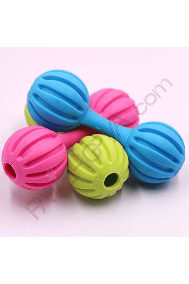Köpek Çıngıraklı Dumbell Isırma Oyuncak - 1