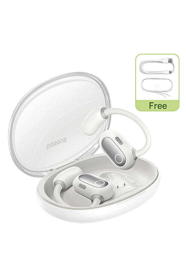 Eli Sport 1 Open-ear Wireless Earbuds With Tws, Enc Mics, & Detachable Neckband