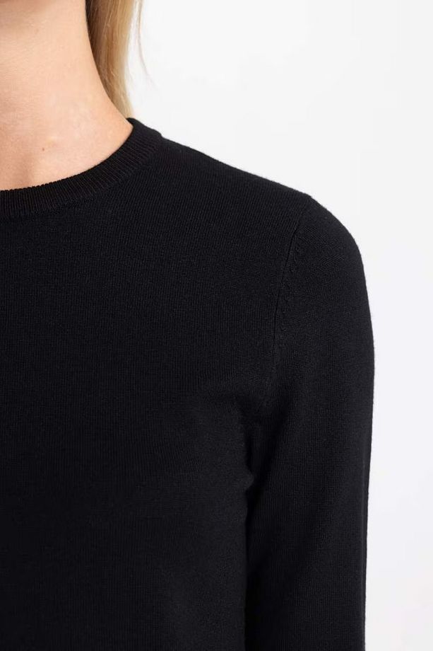 Regular Fit Bisiklet Yaka Kazak - 5