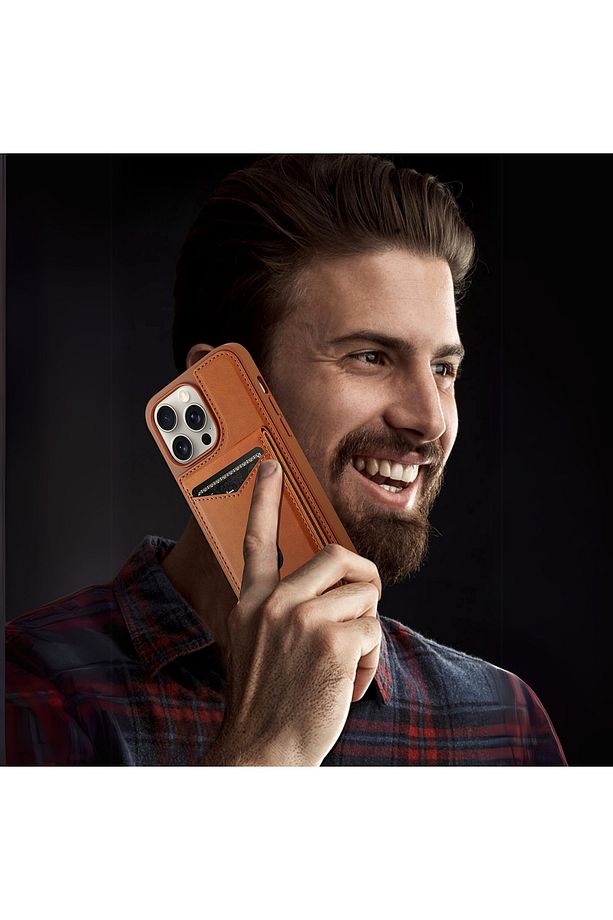İphone 14 Pro Max Uyumlu Ayrılabilir Kartlıklı Magsafearka Koruma Kılıf - Mor - 4