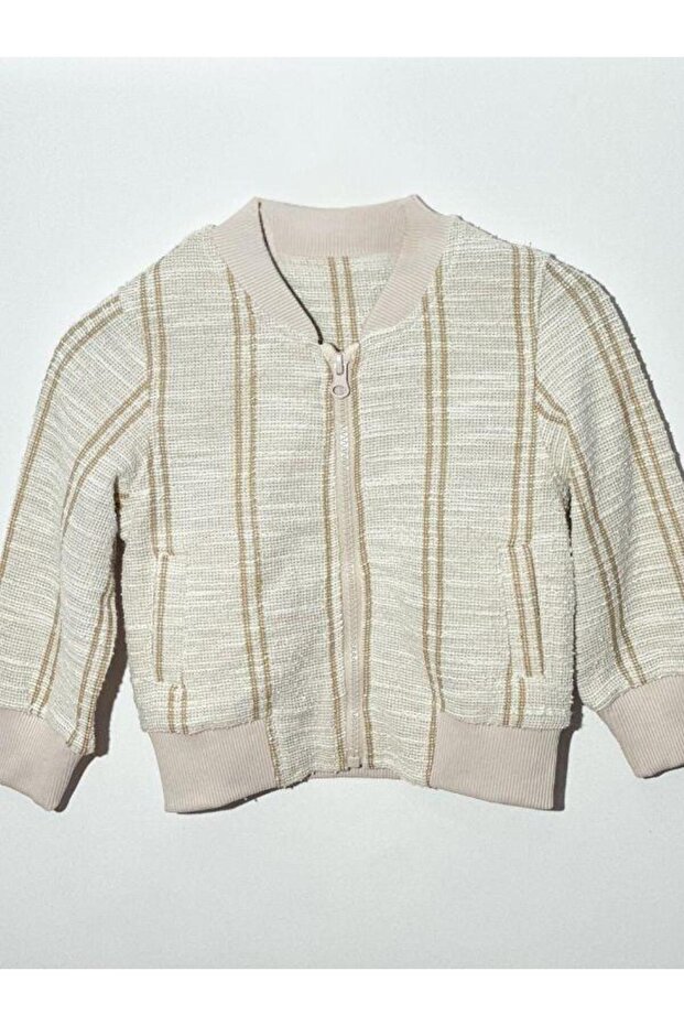 Boy's Striped Knitted Jacket - 5