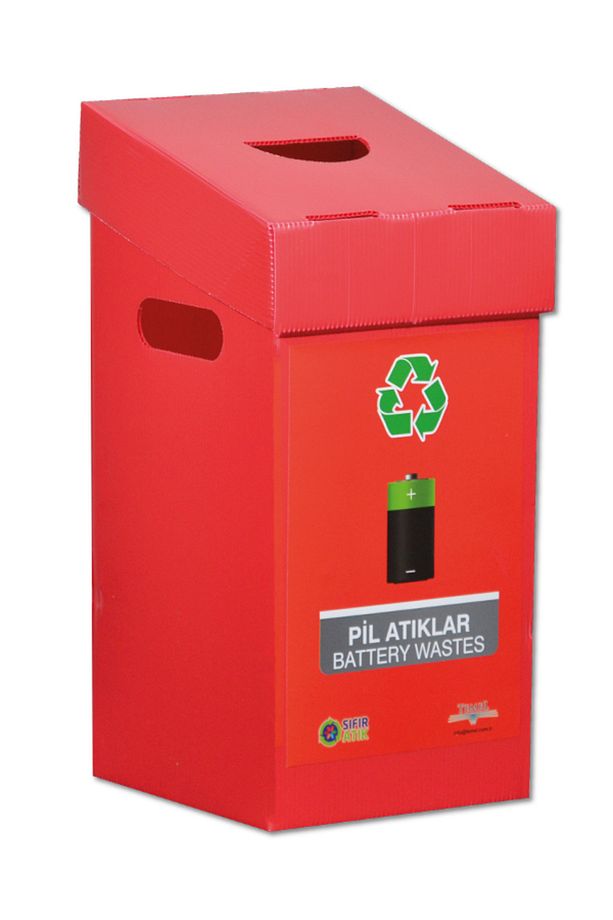 Geri Dönüşüm Kutusu Pil Atık Kutusu - 2