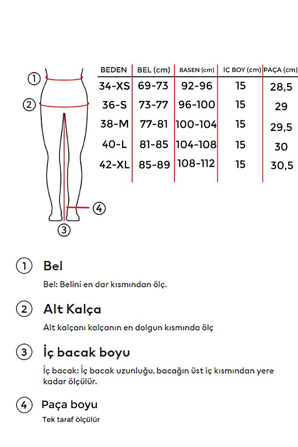 Kadın Tint Renk Önü Parlak Taşlı Mom Fit Denim Şort - 5