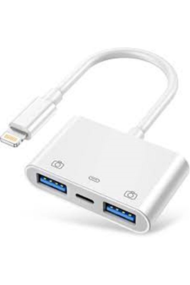 BİLİŞİM BURADA ZR540 2 USB 1 LİGHTNİNG CAMERA ADAPTER - 1