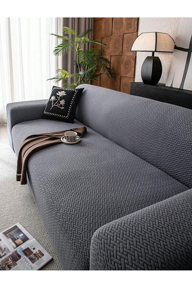 Koltuk Kılıfı Koltuk Örtüsü 3kişilik Koltuk Için 1 Adet Likrali Yüksek Kaliteli Sofa Cover - 3