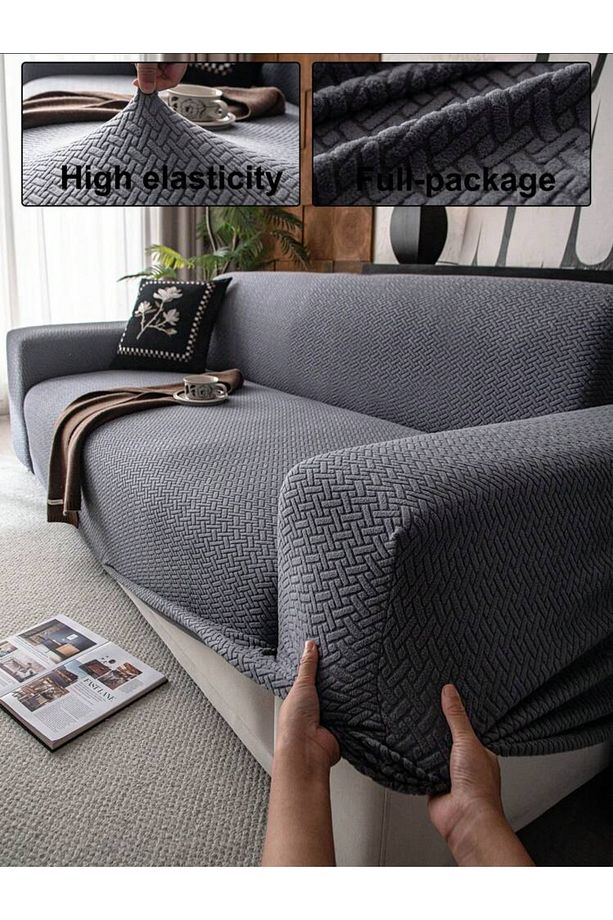 Koltuk Kılıfı Koltuk Örtüsü 3kişilik Koltuk Için 1 Adet Likrali Yüksek Kaliteli Sofa Cover - 5