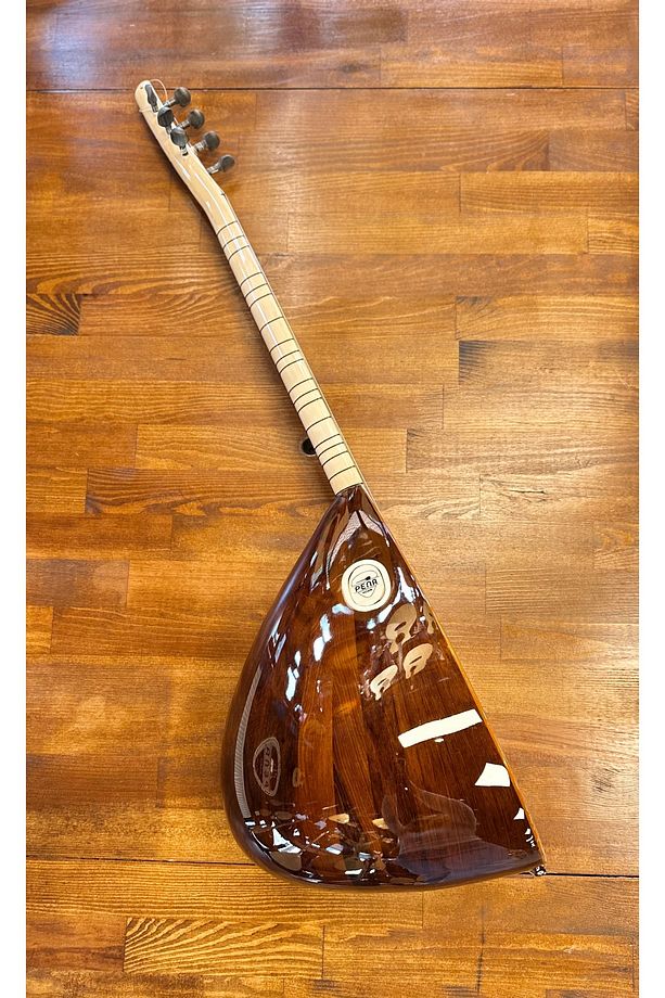 Kısa Sap Yarı Profesyonel Maun Bağlama 40 Tekne Jak Girişli - 1