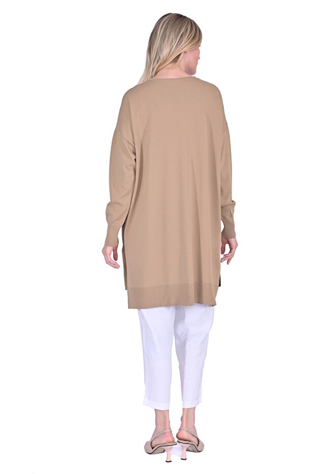 İNVEE 6367 Camel Triko Tunik - 3