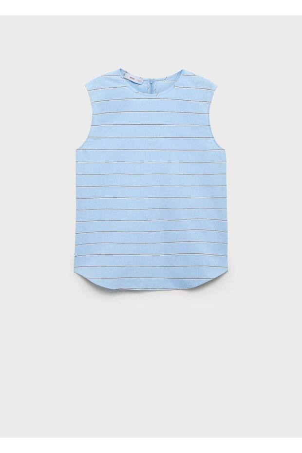 Gestreifte Baumwollbluse - 3