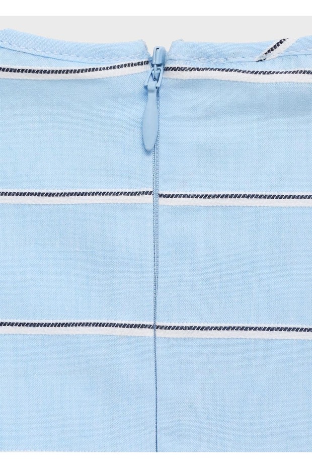 Gestreifte Baumwollbluse - 6