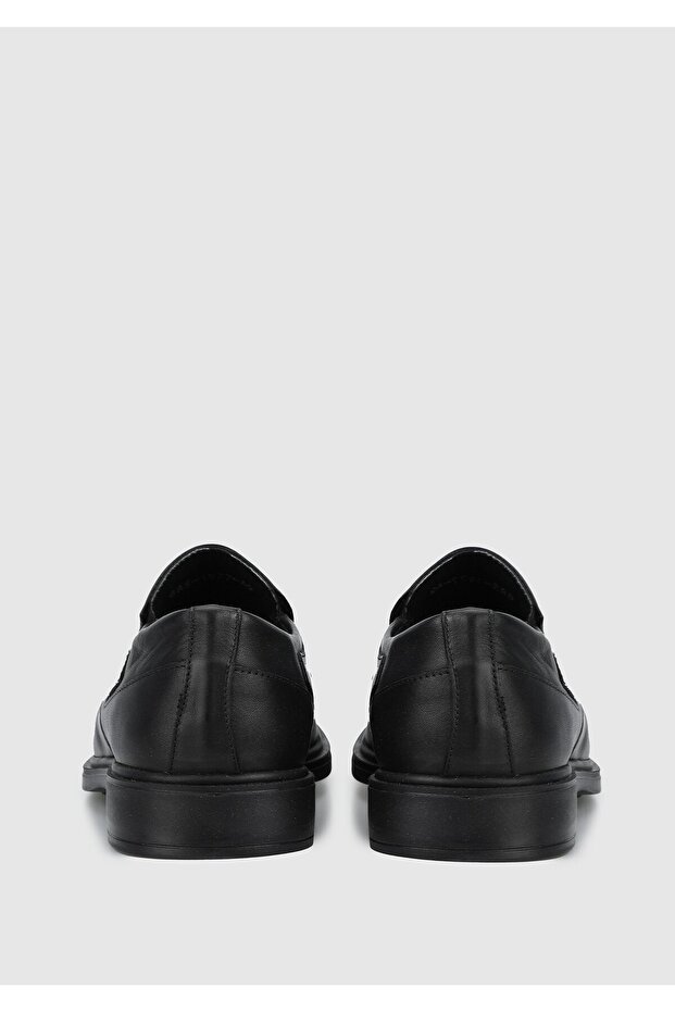 أحذية جلدية سوداء للرجال - 4