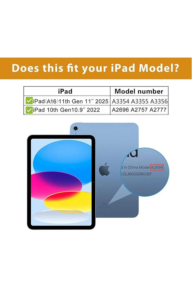 Apple Ipad (A16) 2025 Uyumlu Case Magic Keybord Folio Slim Klavyeli Kılıf - 2
