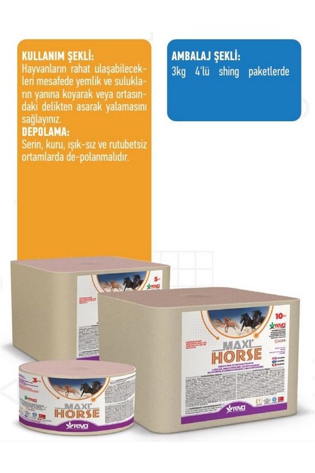 Revitamin Maxi Horse Block 3 kg - At ve Tay Yalama Taşı - 4