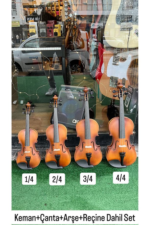 Keman Seti Her Boy Keman Çanta Arşe Reçine Dahil Set - 3
