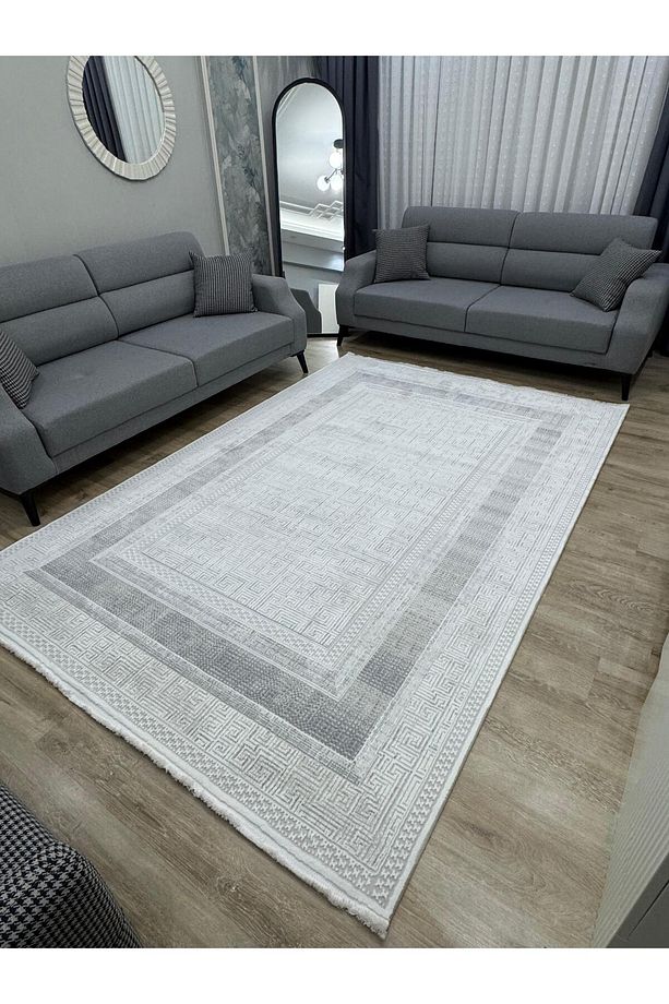 Bambu Tarz 4 M2 - 6 M2 Metrekare Salon Halısı Antialerjik Oturma Odası Halısı Makine Halısı - 5