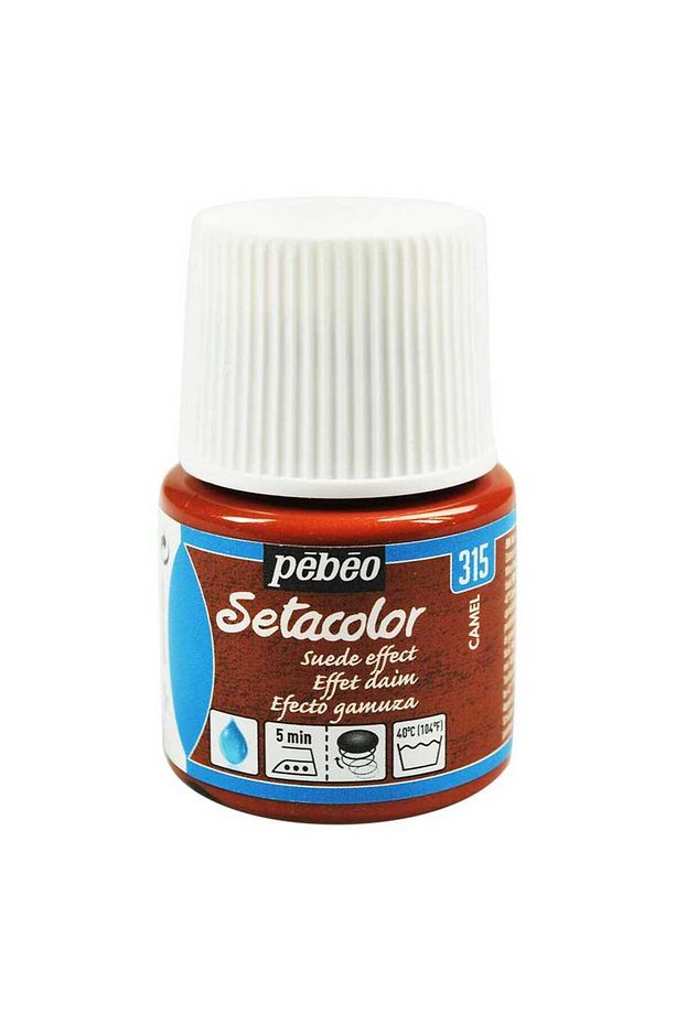 Setacolor Süet Efektli Opak Kumaş Boya 45ml Şişe - 315 Camel - 1