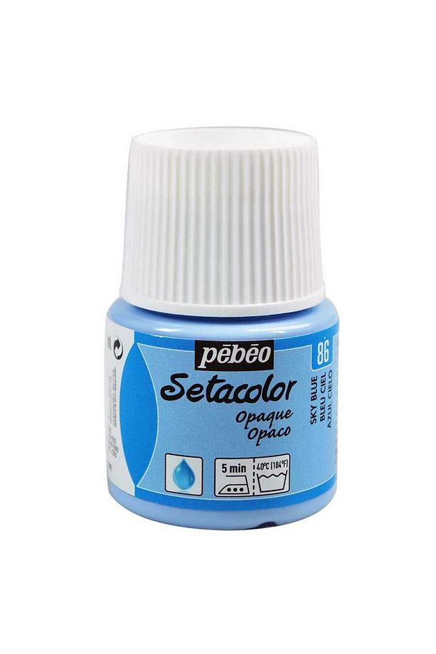 Setacolor Opak Kumaş Boya 45ml - 86 Sky Blue - 1