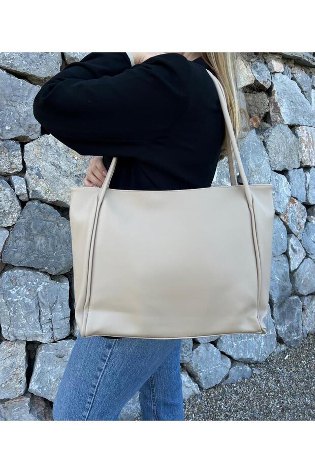 Cream Women's Daily Large Shoulder Bag