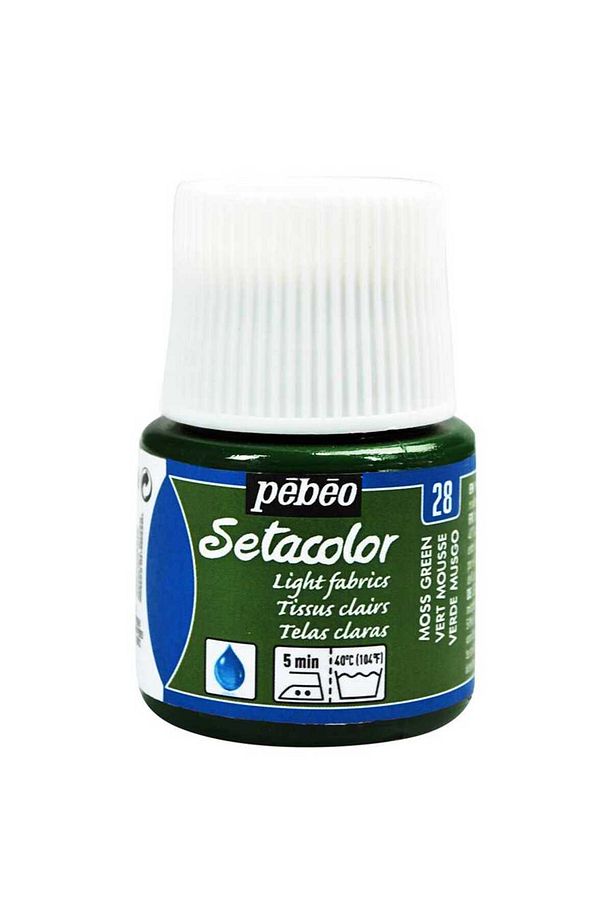 Setacolor Transparan Kumaş Boya 45ml Şişe - 28 Vert Mousse - 1